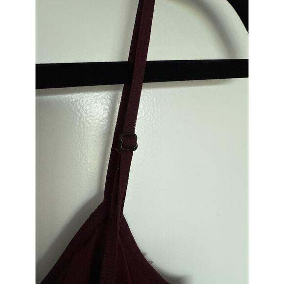 NWT Liv Foster Beaded Scoopneck Mini Dress in Blackened Red, 4 - Picture 5 of 9